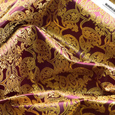 Brocade Malisi Aubergine Purple