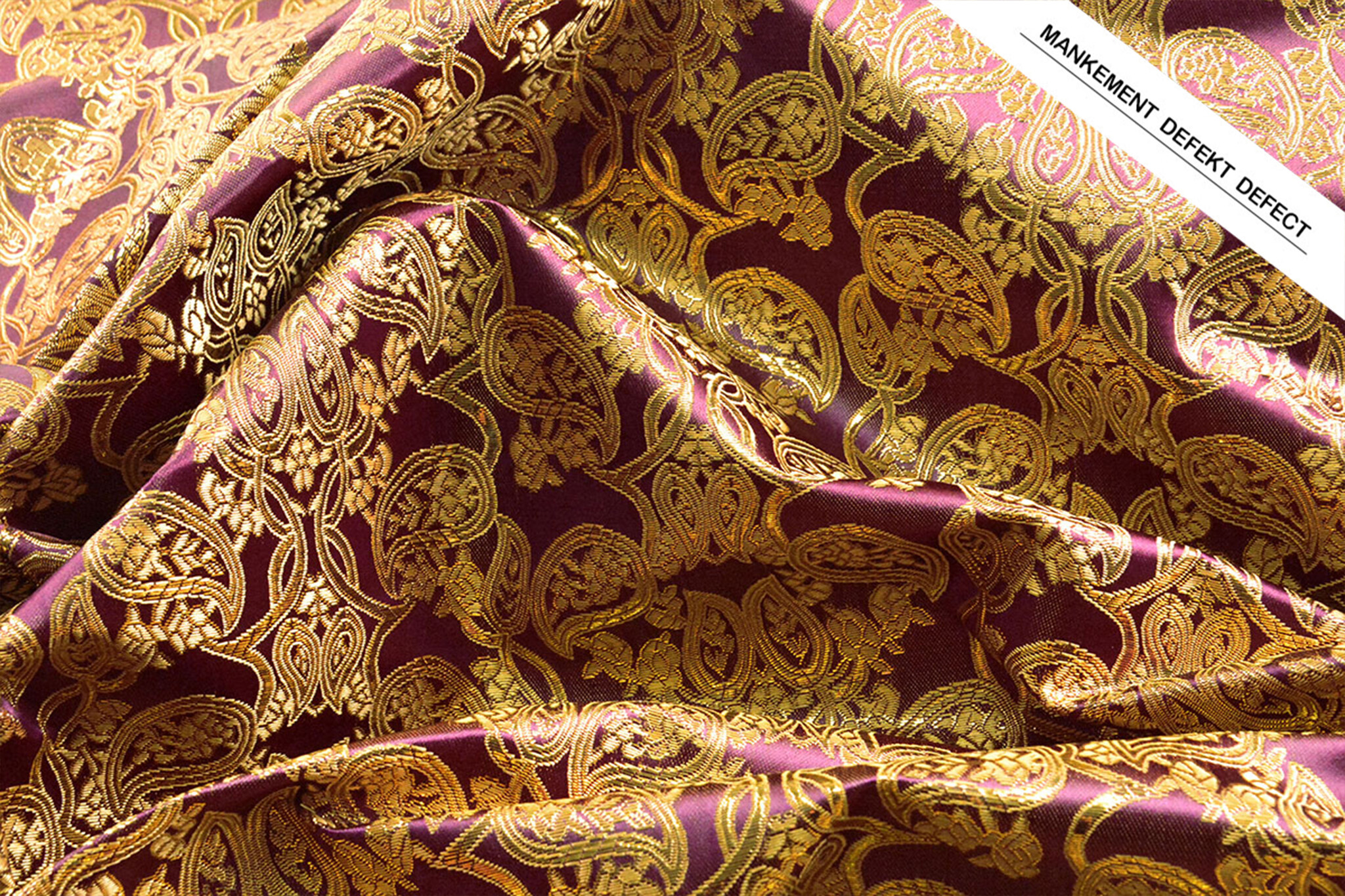 Brocade Malisi Aubergine Purple
