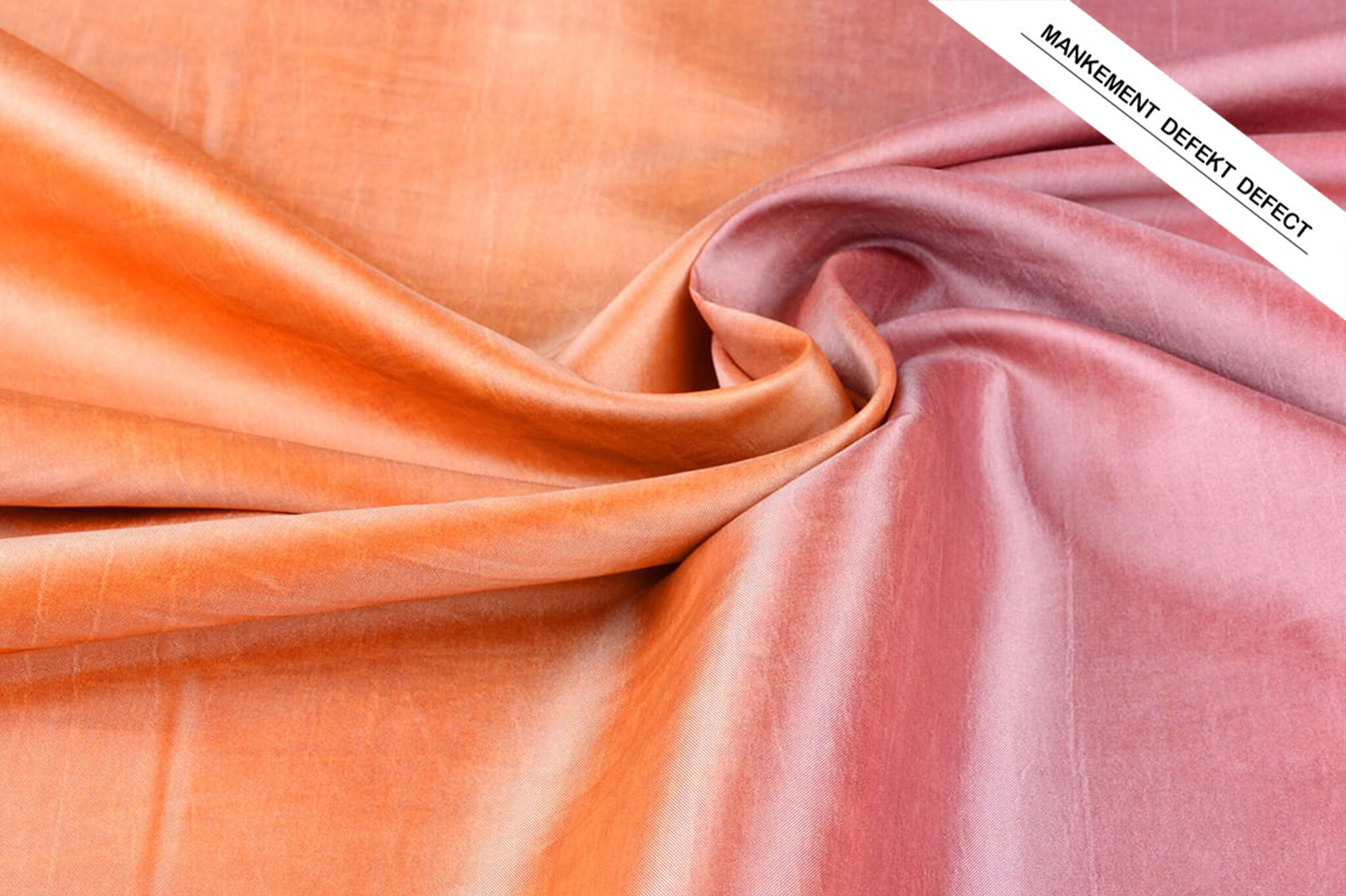 Crinkle Taft Mix Oranje Roze
