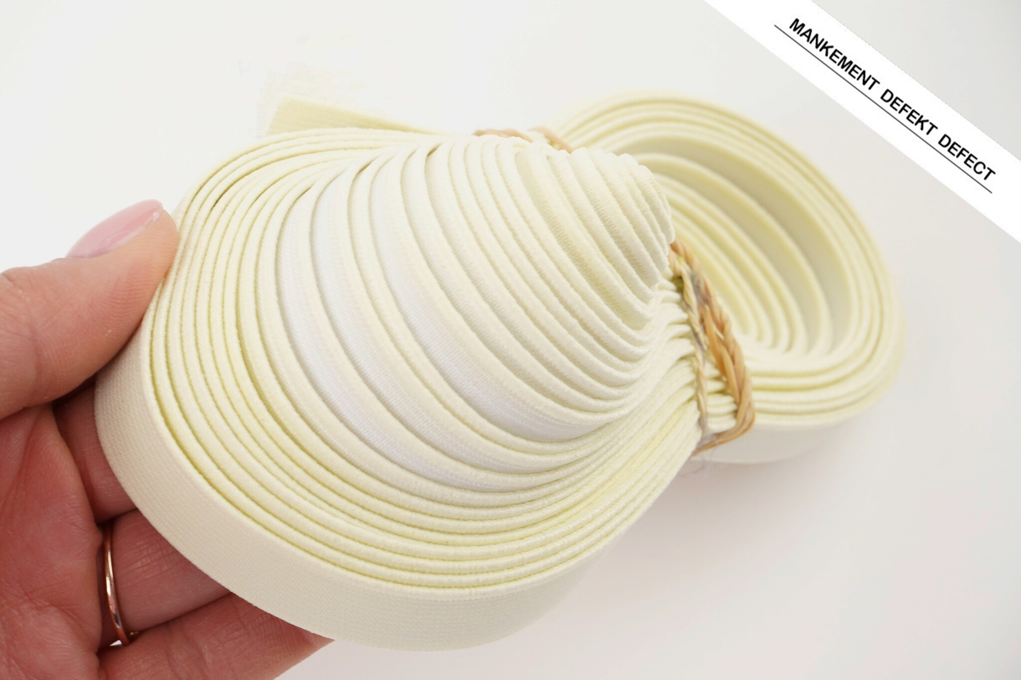Elastic White 15 mm