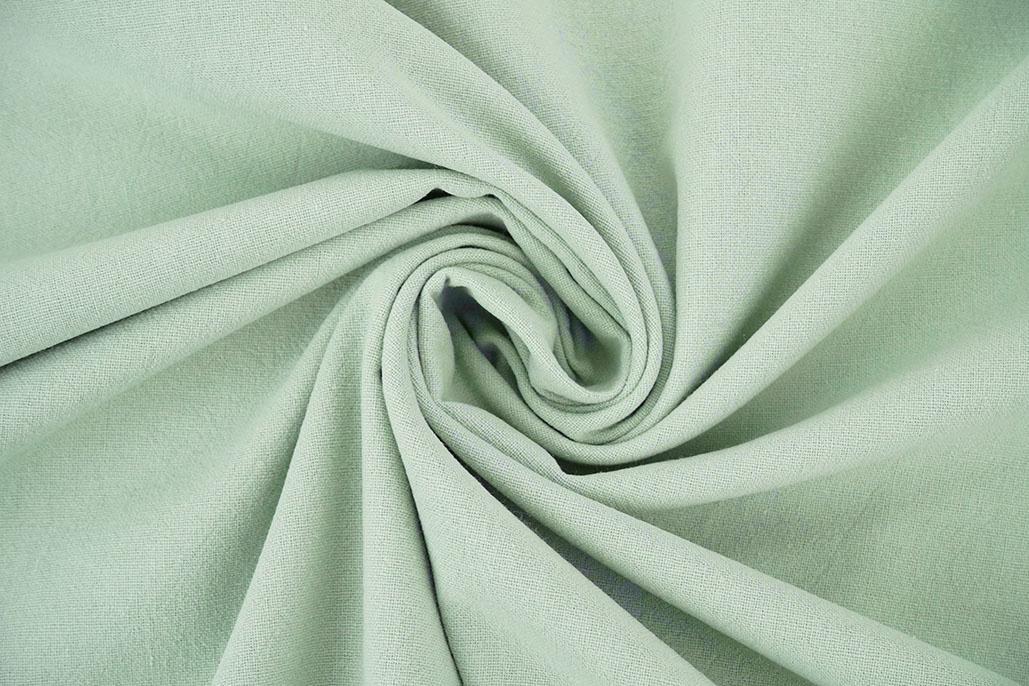 100% Washed Cotton Light old green
