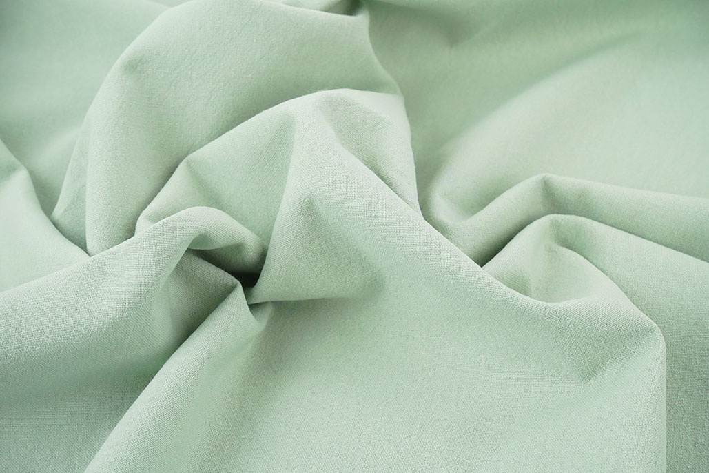 100% Washed Cotton Light old green