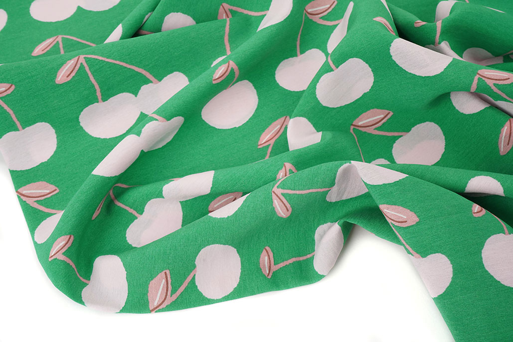 Gewaschene Viskose Kirsche