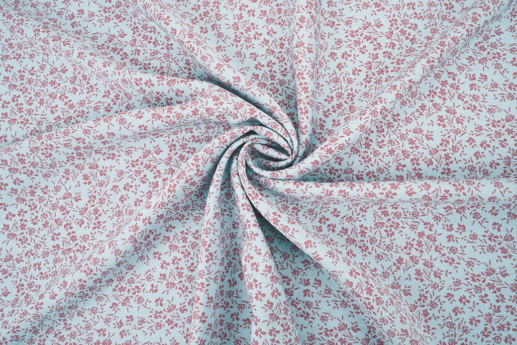 Gewassen Viscose Mireya Blauw Grijs