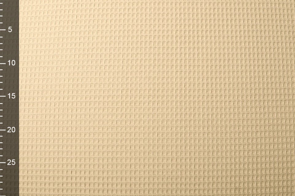 Wafel Katoen Beige