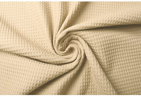 Wafel Katoen Champagne Beige