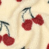 Teddy Fabric Cherry Cream