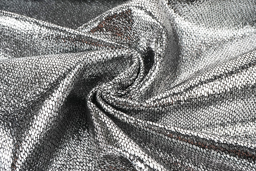 Party Bling Schlangenprint Silber