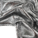 Party Bling Schlangenprint Silber