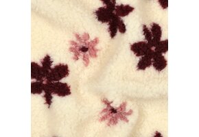 Teddy Stof Bloemen Creme