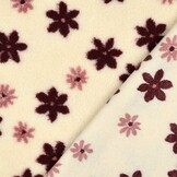 Teddy Stof Bloemen Creme