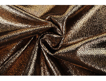 Party Bling Slangenprint Brons
