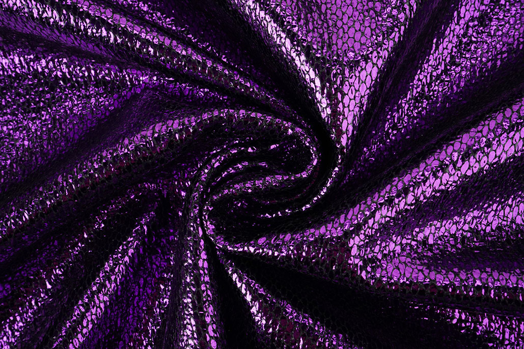 Party Bling Schlangenprint Lila