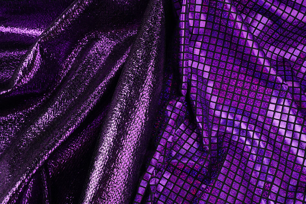Party Bling Snake Print Purple
