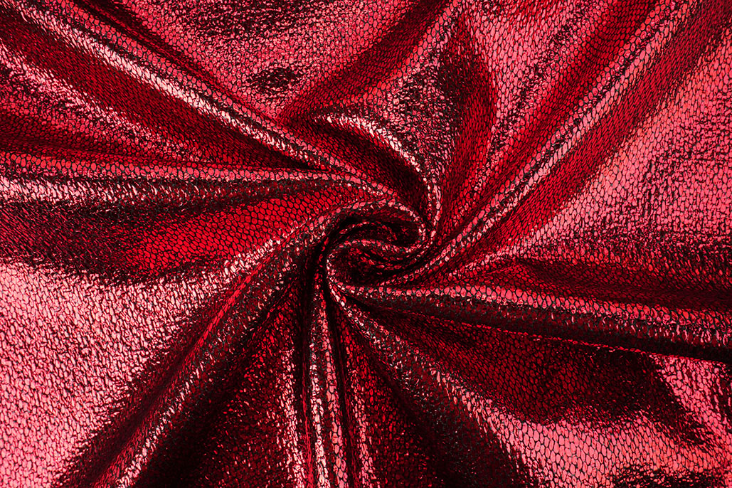 Party Bling Snake Print Red