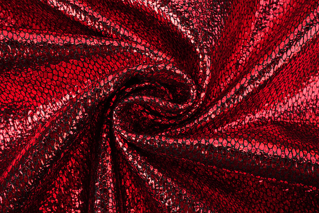 Party Bling Slangenprint Rood