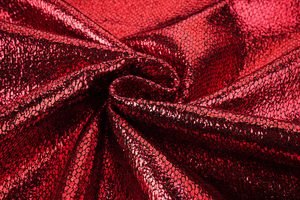 Party Bling Snake Print Red