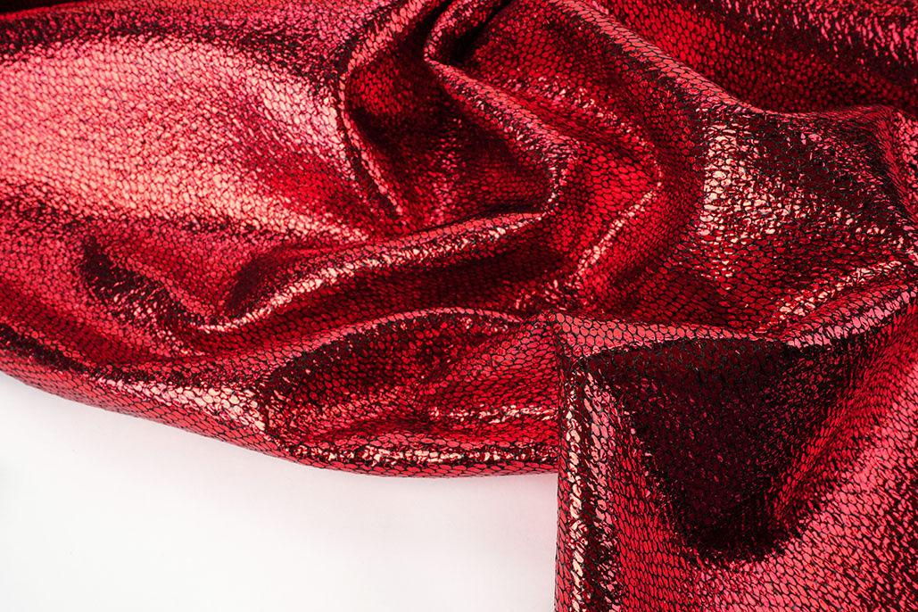 Party Bling Slangenprint Rood