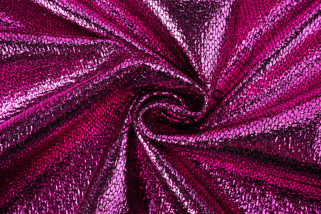 Party Bling Slangenprint Fuchsia