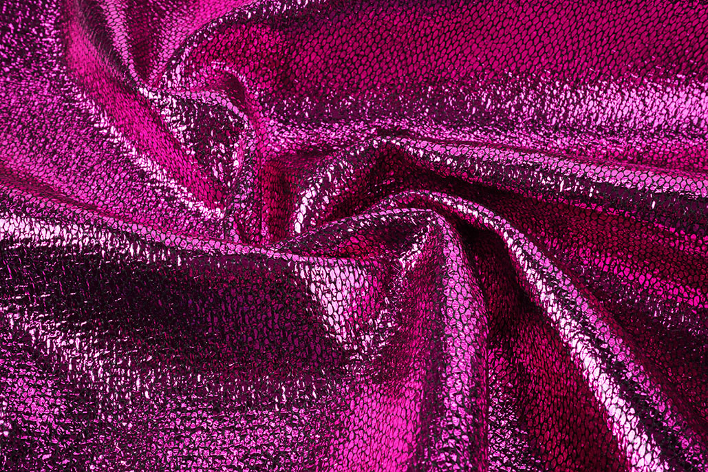 Party Bling Slangenprint Fuchsia