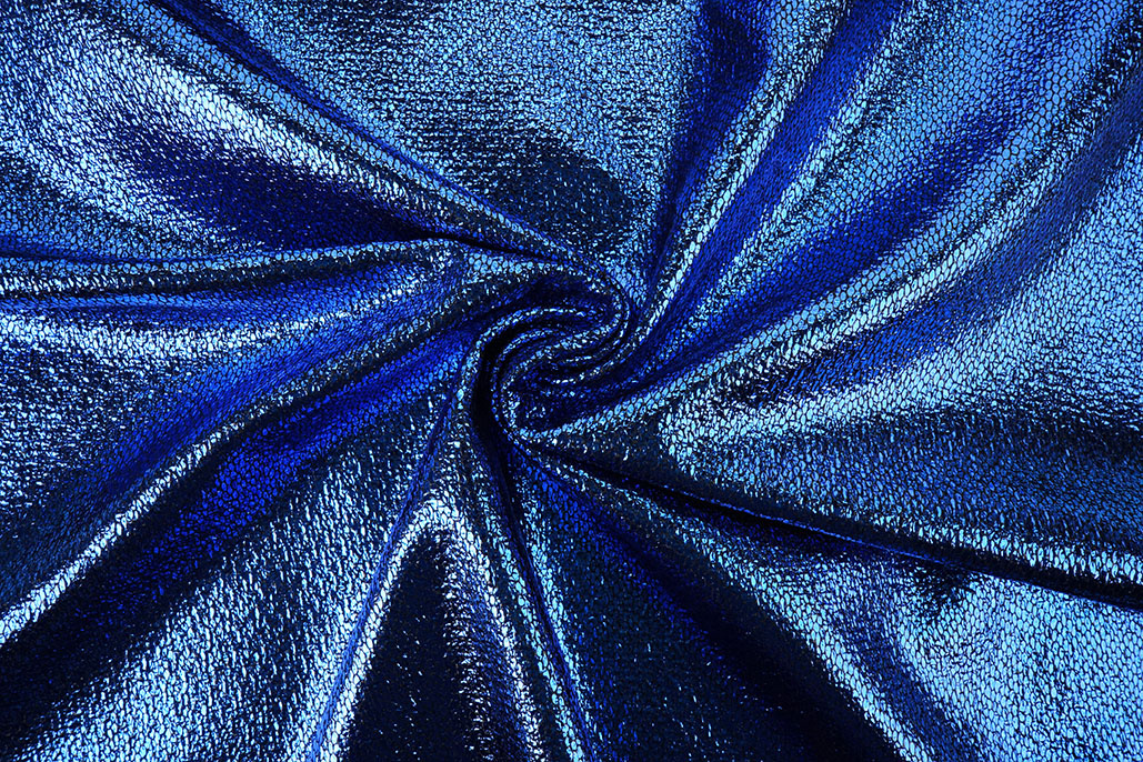Party Bling Snake Print Cobalt Blue