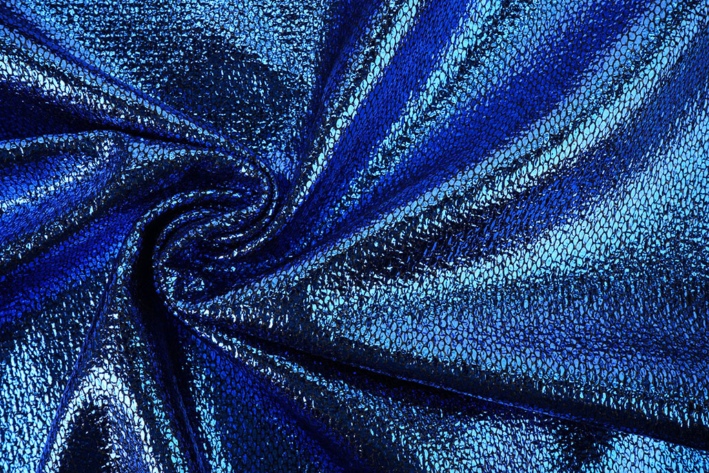 Party Bling Snake Print Cobalt Blue