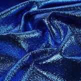 Party Bling Snake Print Cobalt Blue