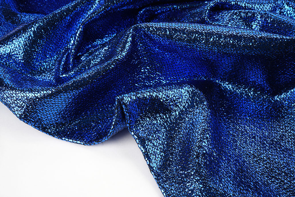 Party Bling Slangenprint Kobaltblauw