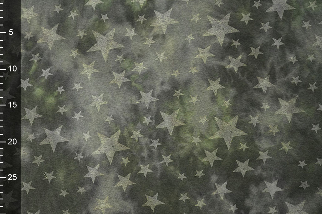 Jogging Tie Dye Sterren Army Groen