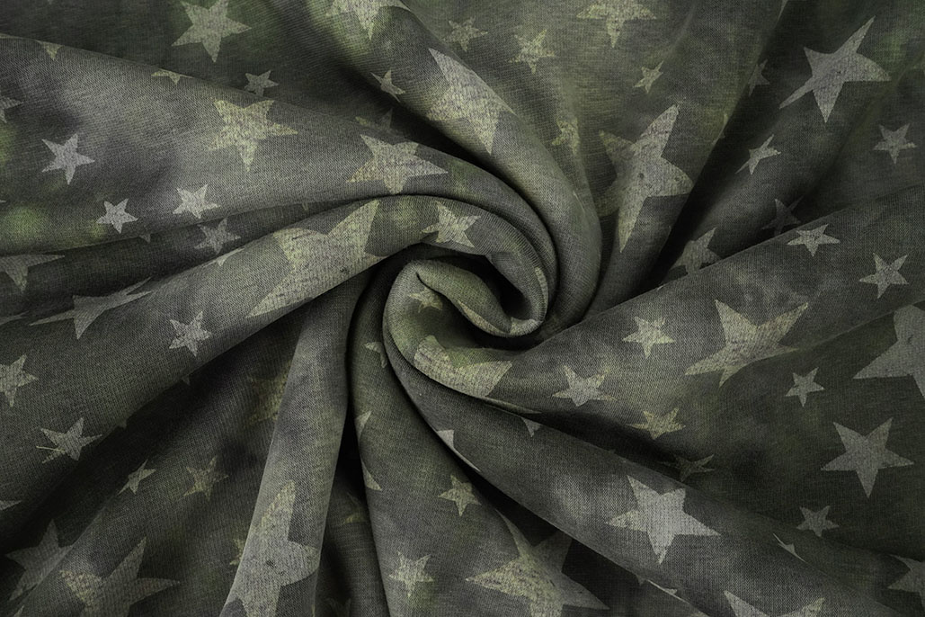Jogging Tie Dye Stars Army Green