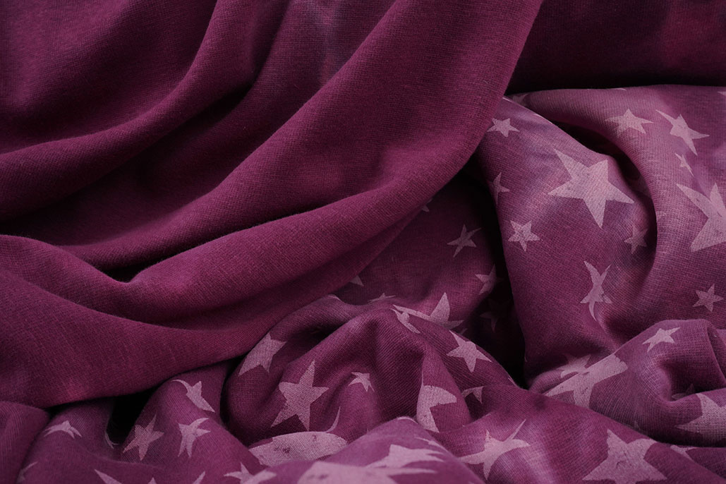 Jogging Tie Dye Sterren Donker Oud Roze