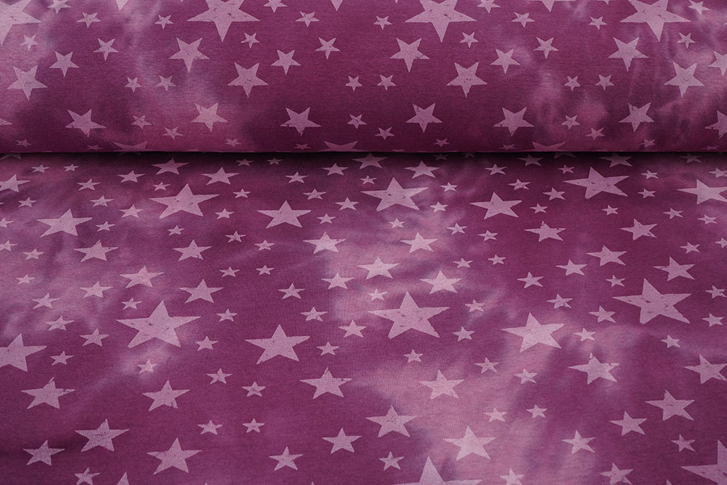 Jogging Tie Dye Stars Dark Old Pink