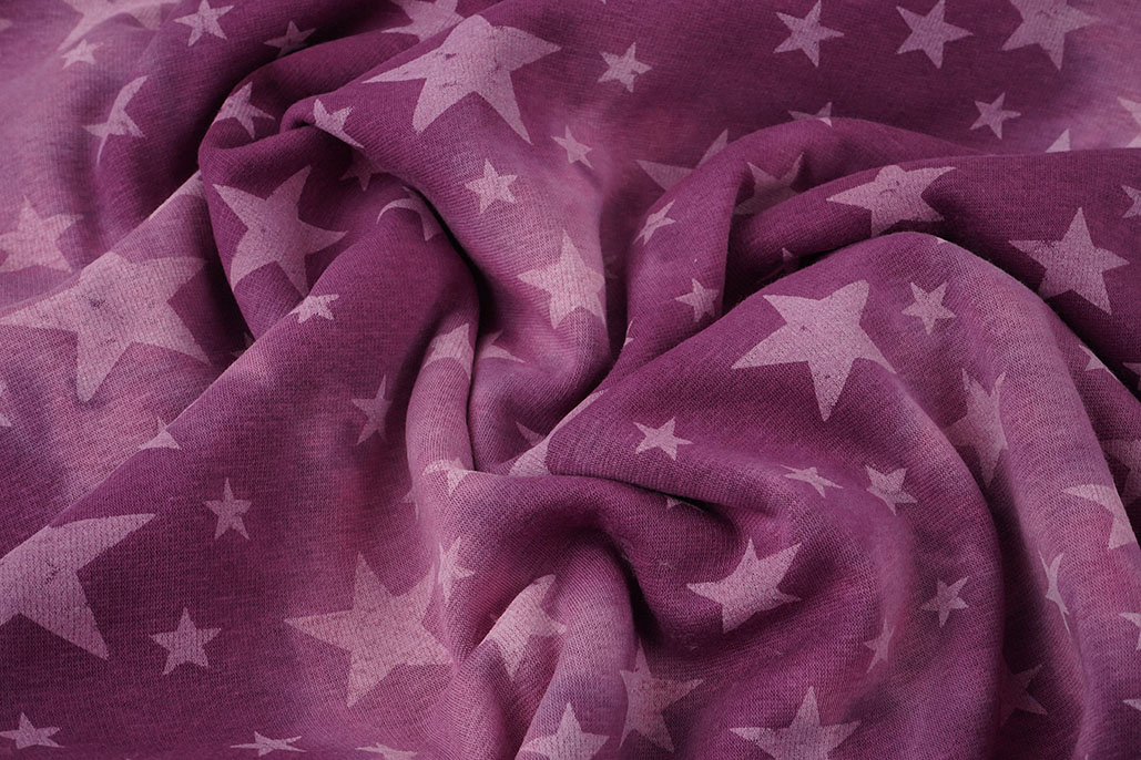 Jogging Tie Dye Sterren Donker Oud Roze