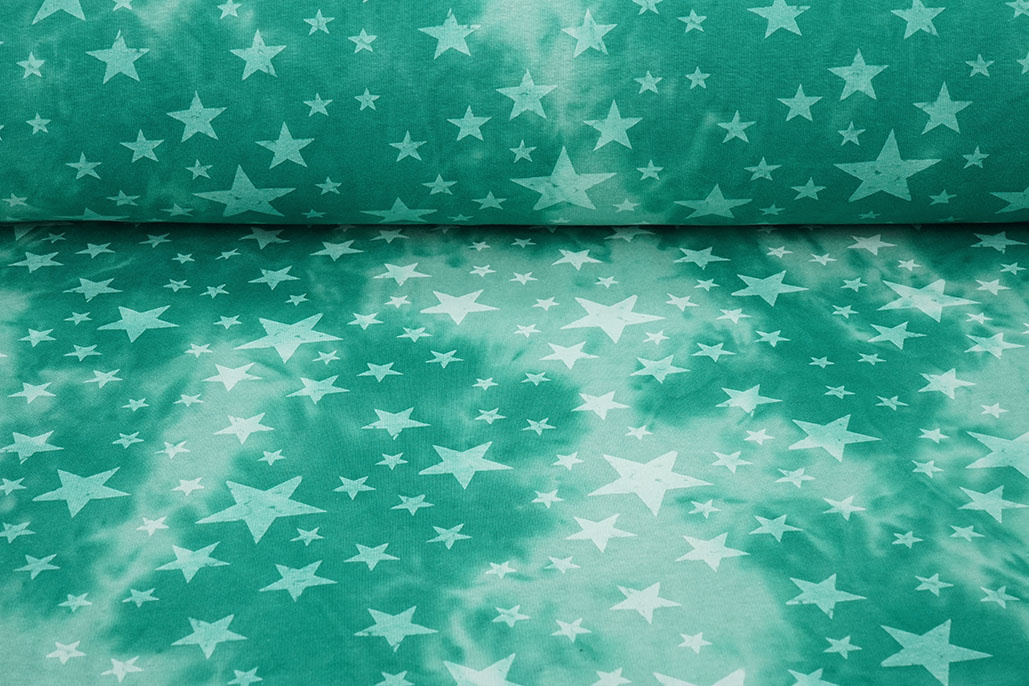 Jogging Tie Dye Sterren Zeegroen
