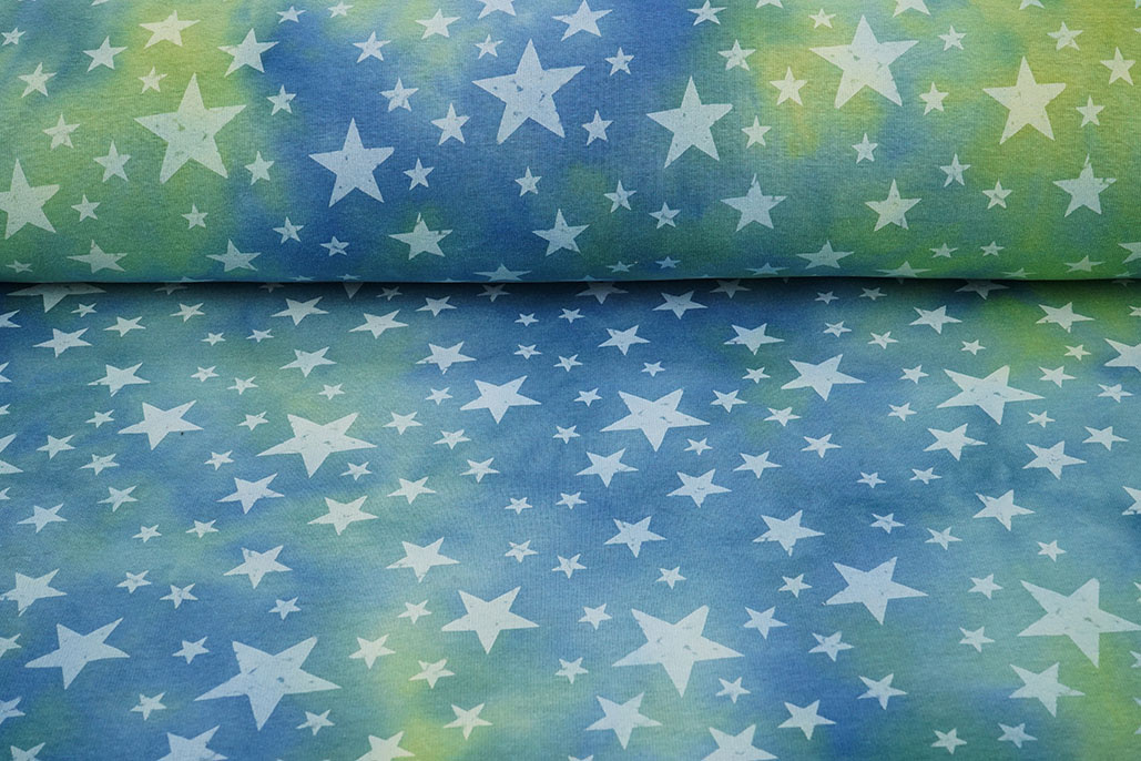 Jogging Tie Dye Stars Green Jeans