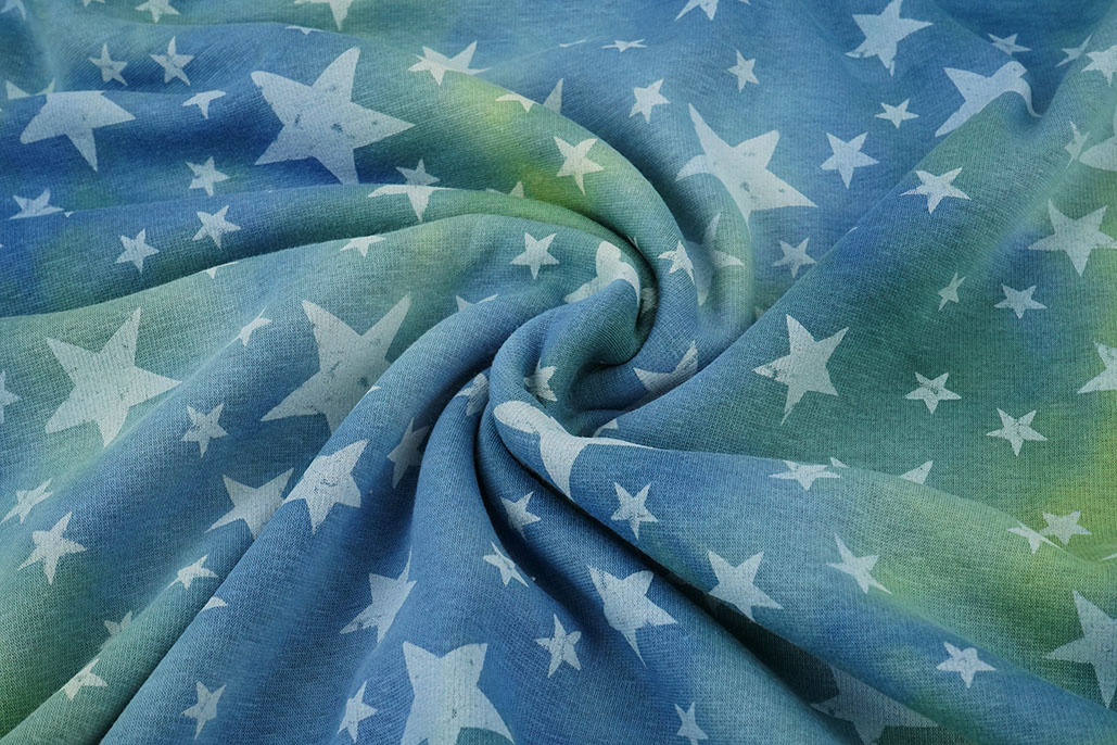 Jogging Tie Dye Stars Green Jeans