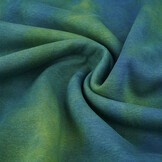 Sweatstoff Tie Dye Grün Jeans