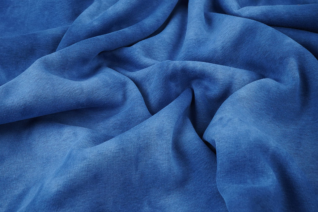 Sweatstoff Tie Dye Blau