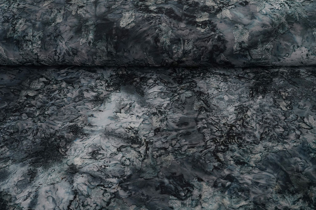 Tie Dye Jacquard Grau