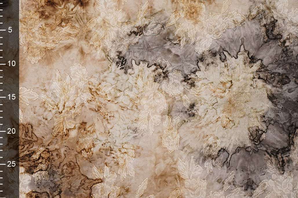 Tie Dye Jacquard Beige Bruin