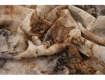 Tie Dye Jacquard Beige Bruin