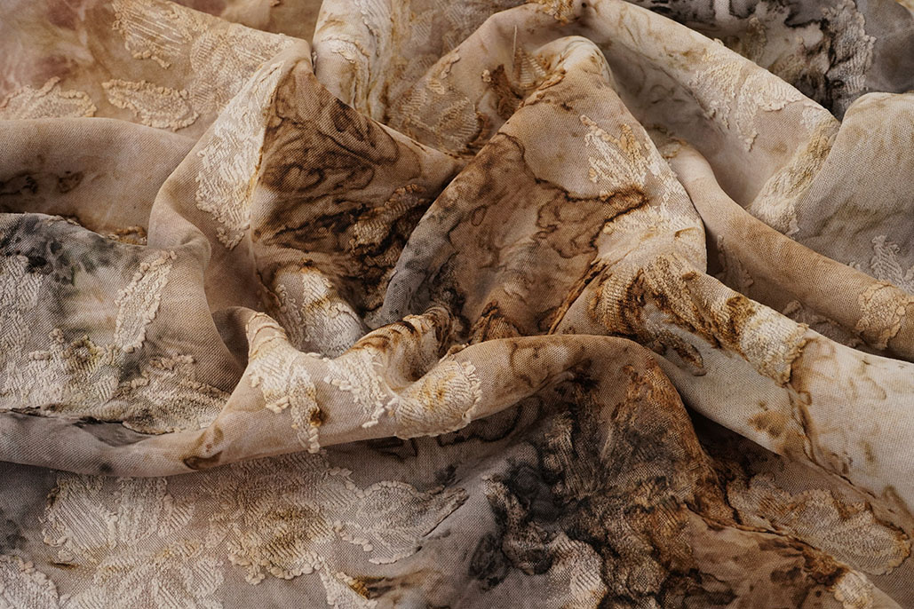 Tie Dye Jacquard Beige Bruin