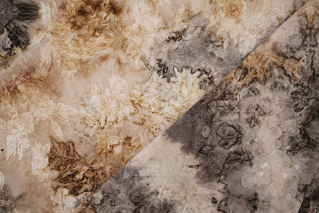 Tie Dye Jacquard Beige Bruin