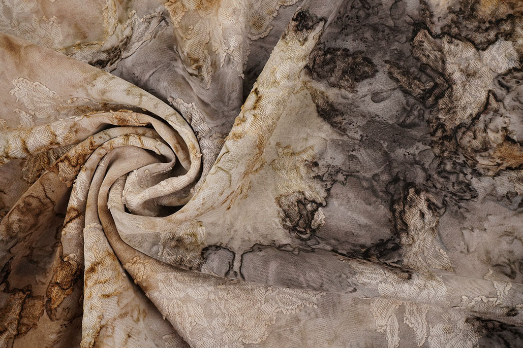 Tie Dye Jacquard Beige Brown