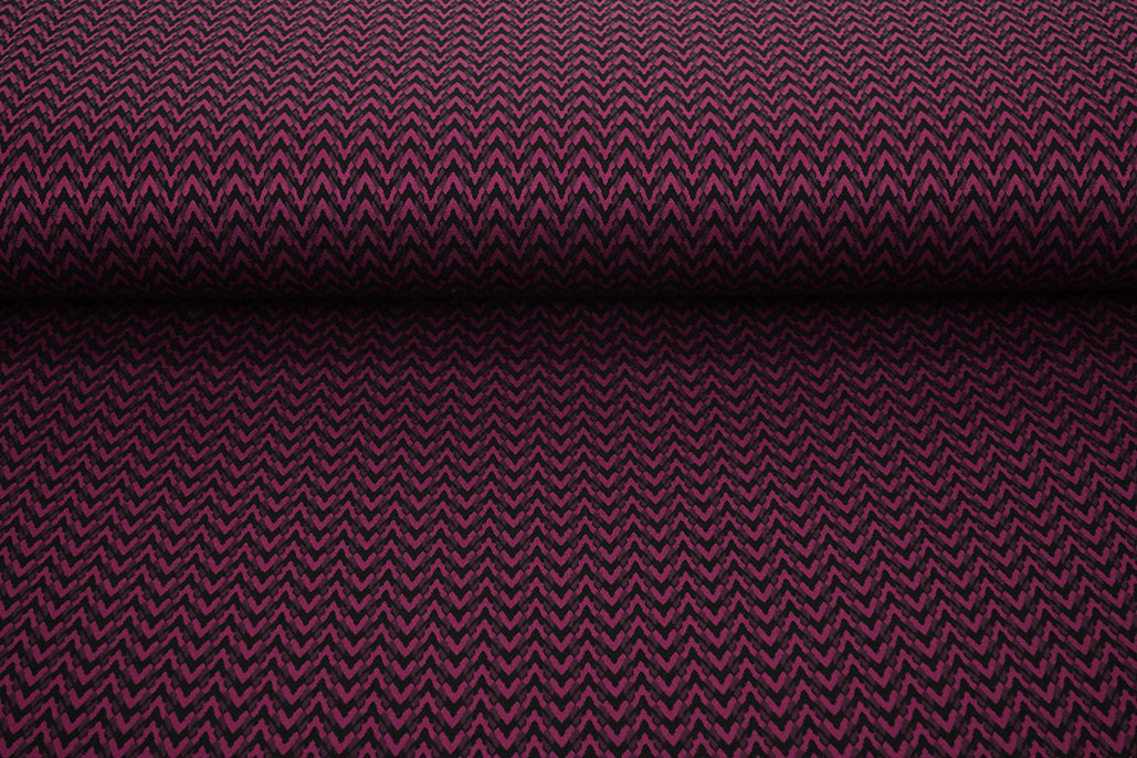 Viskose Jacquard Zigana 3-Tone Fuchsia