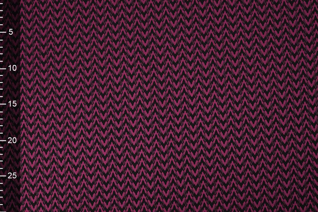 Viskose Jacquard Zigana 3-Tone Fuchsia