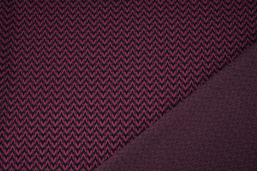 Viscose Jacquard Zigana 3-Tone Fuchsia