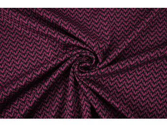 Viskose Jacquard Zigana 3-Tone Fuchsia