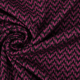 Viscose Jacquard Zigana 3-Tone Fuchsia