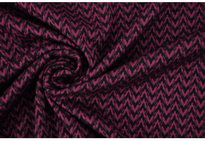 Viscose Jacquard Zigana 3-Tone Fuchsia